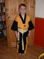 George in 'Tae Kwon Do' suit