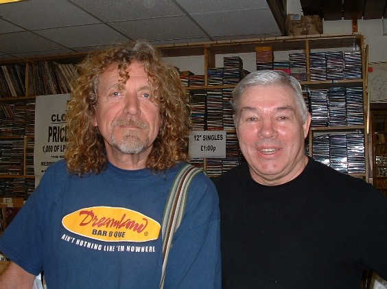 Danny with Robert Plant'
